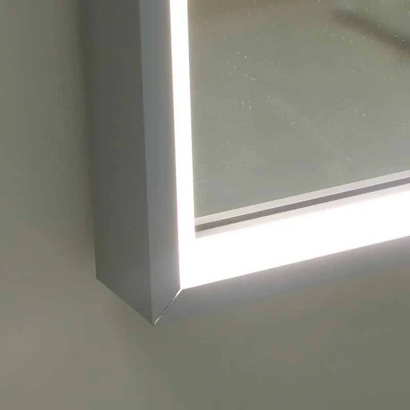 Bezdoteku Nemlžící kúpeľňové zrkadlo s LED osvetlením 90x70 cm KZ4