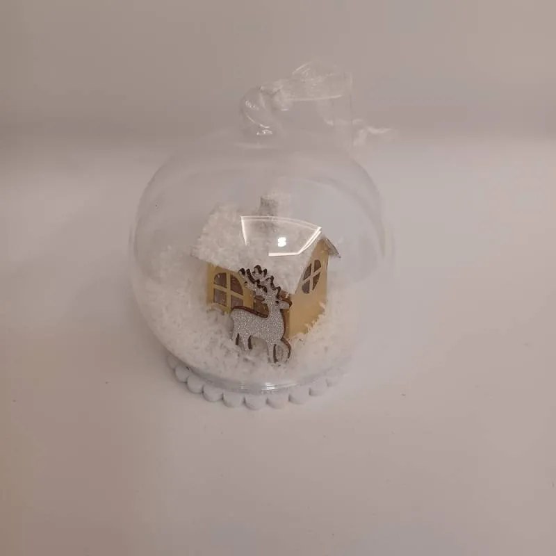 DECOLED Svetelná guľa, 10 cm d.p.m., teplá biela