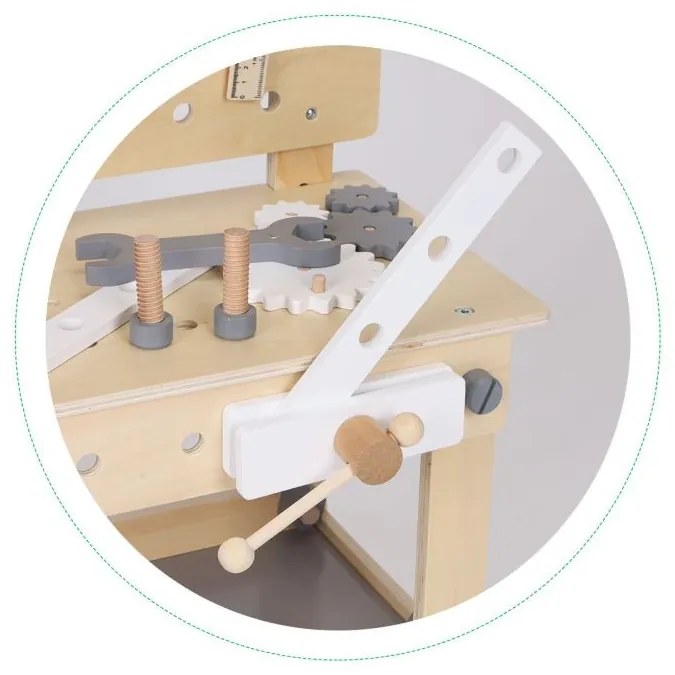 Drevená dielnička s náradím ECOTOYS