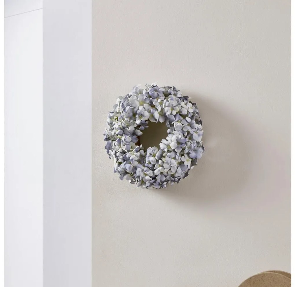 Eglo 428206 - Umelý kvetinový veniec SOLVANG pr. 35 cm modrá 428206