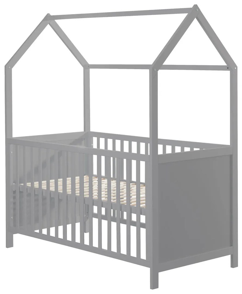 roba Detská postieľka 70 x 140 (hnedosivá, 70x140) (100340822)