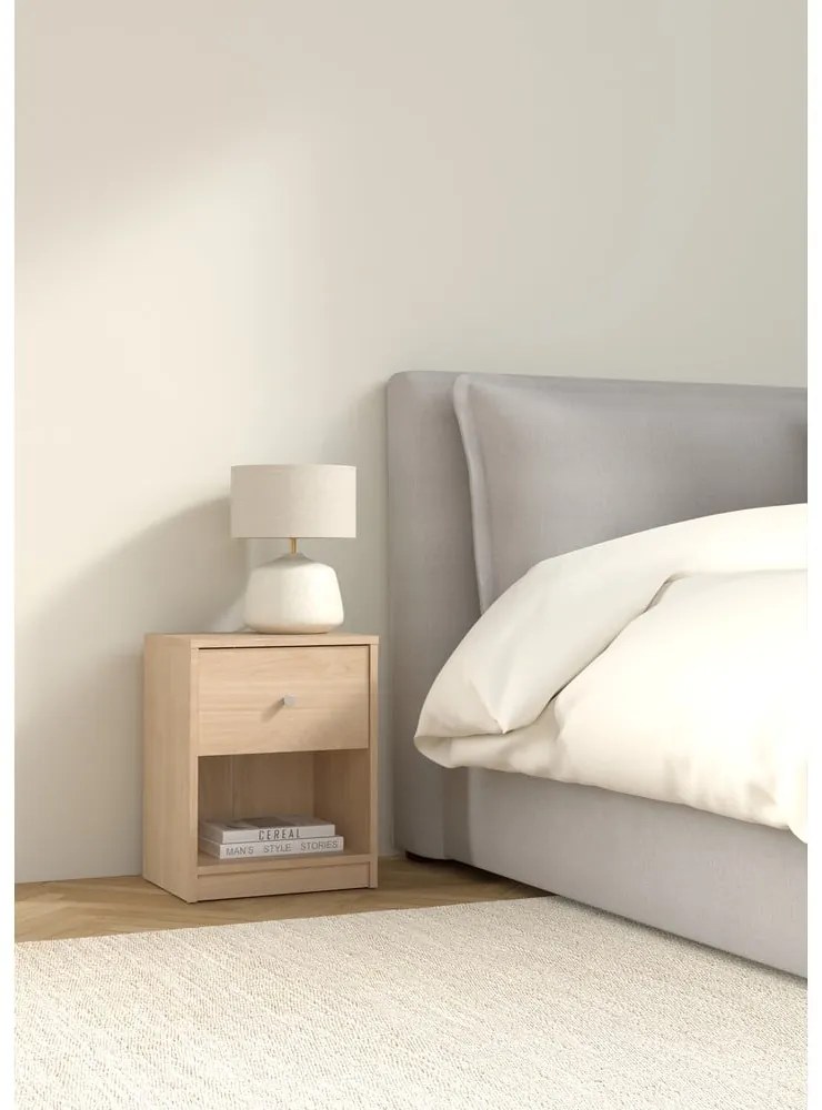 Nočný stolík v dekore duba s poličkami May - Tvilum