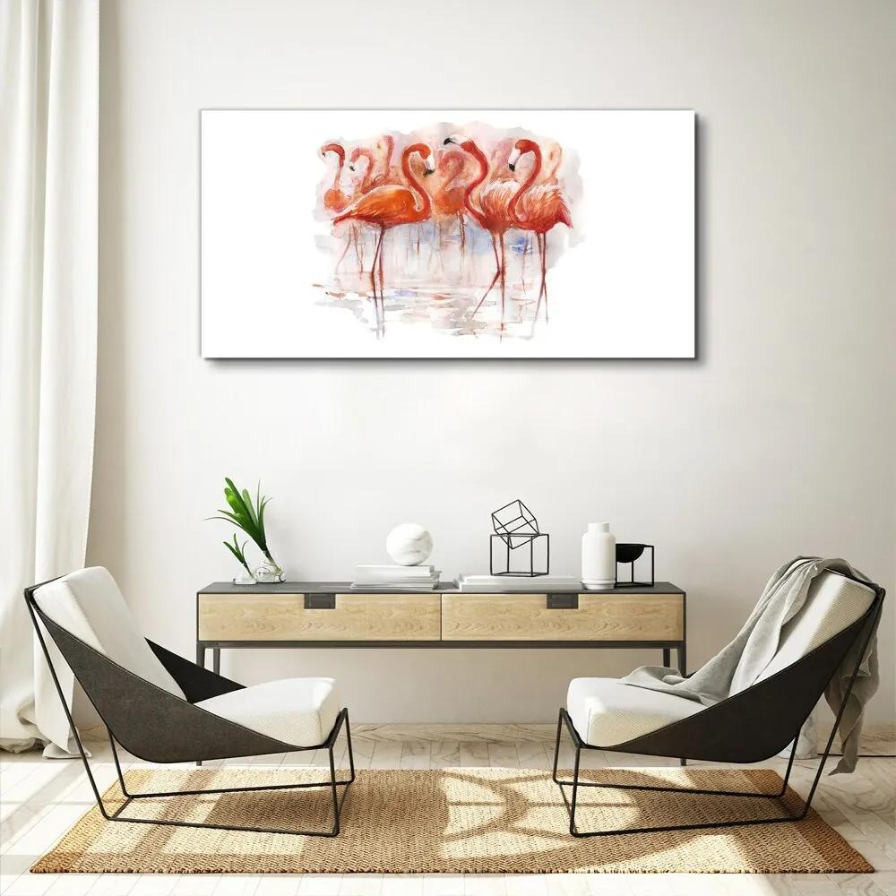 Obraz canvas Abstraktné zvieracie plameniak