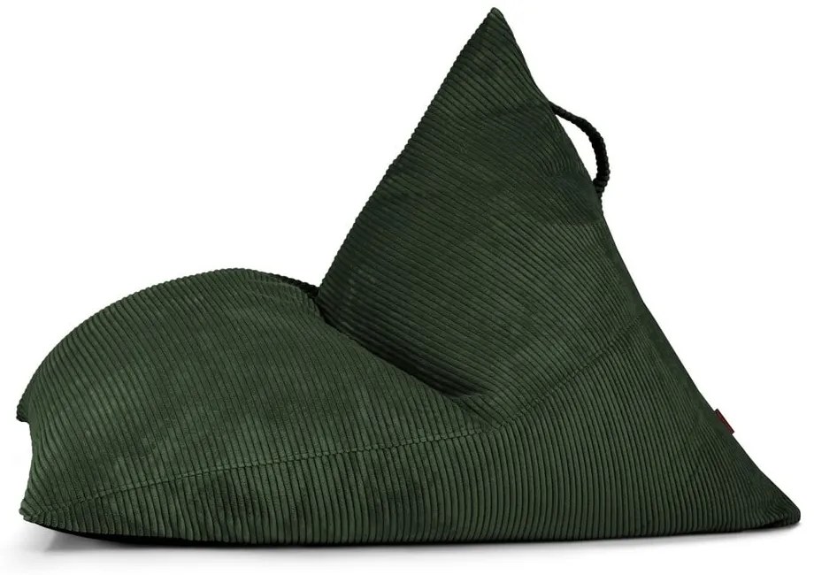 Zelený menčestrový sedací vak Razz – SLOWDOWN