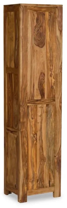furniture-nabytek.cz - Masivní koupelnová skříňka Leeston z palisandru, lakovaná, hnědá – 45×35×185 cm