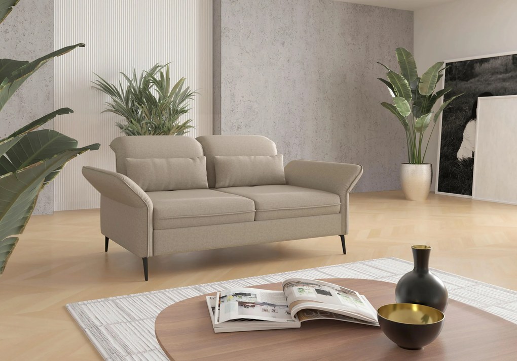 XXXLutz TROJMIESTNA POHOVKA, textil, taupe Sit & More - Sedačky - 00014401188R