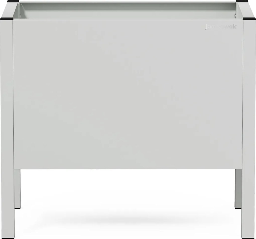 Malý sivý kovový obal na kvetináč: DAISY 400 x 350 x 250 mm