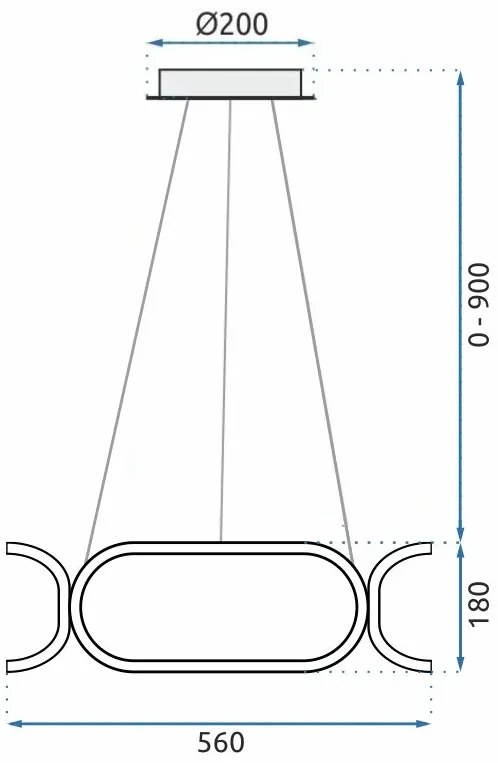 Toolight - LED stropné svietidlo APP792-CP, chrómová, OSW-05500