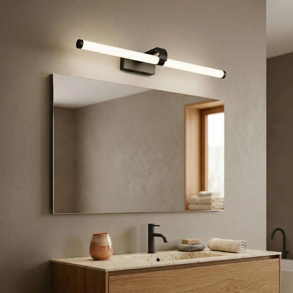 Toolight Toolight, LED nástenné svietidlo 60cm, 13W, 4000K, 1000lm, APP1888-1W, čierna matná, OSW-66043