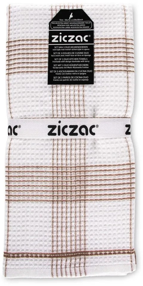 Utierky v súprave 3 ks 50x76 cm Duo Waffle – ZicZac