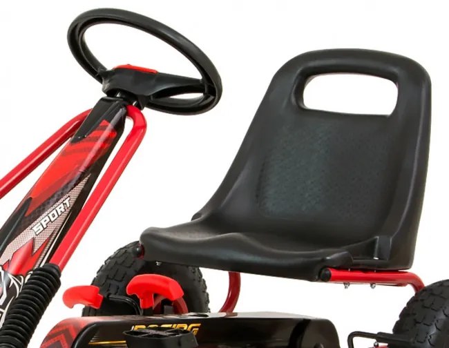 Šlapacia motokára Thor červená