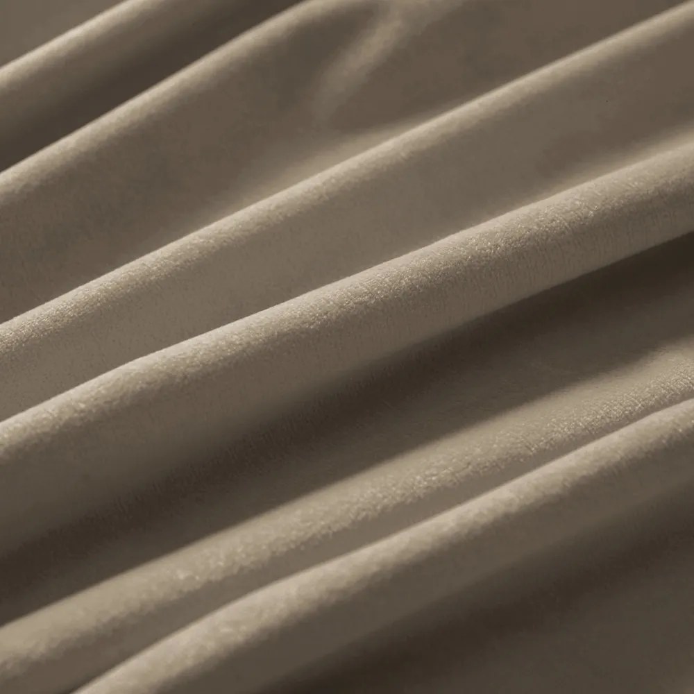 Biante Zamatový štvorcový obrus Velvet Prémium SVP-030 Sivobéžový 80x80 cm