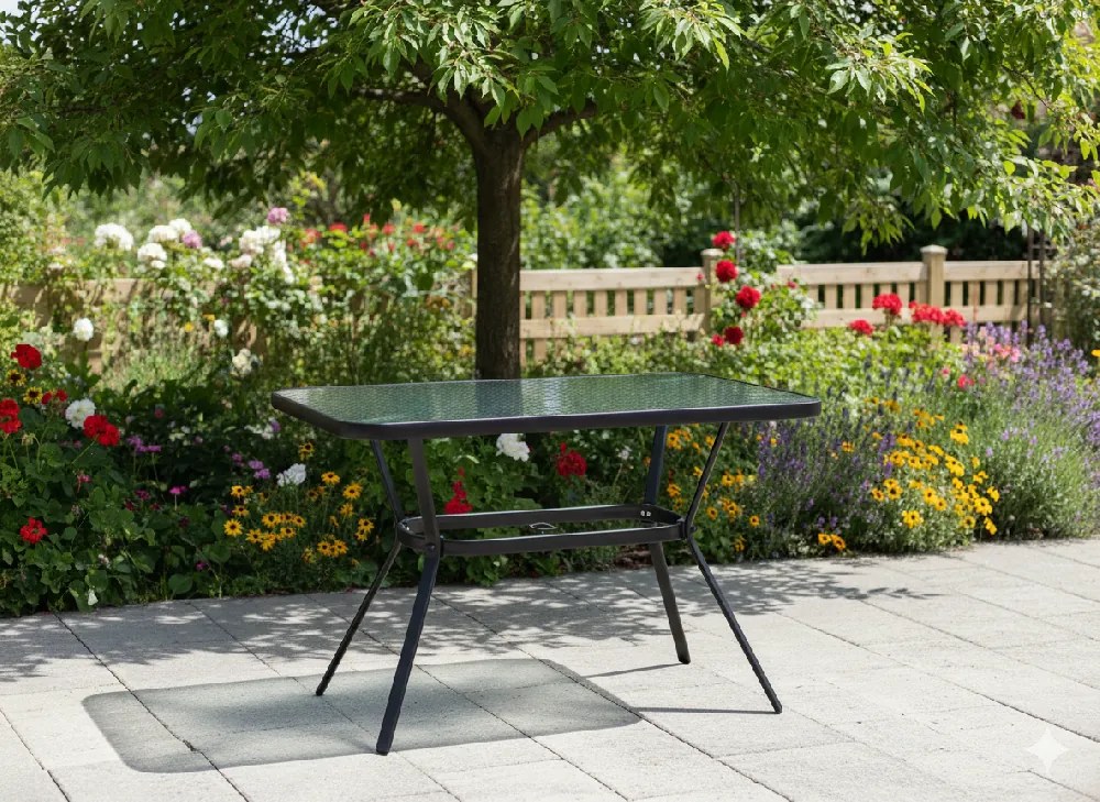 Garden Line PRAVOUHLÝ ZÁHRADNÝ STÔL 110 x 60 x 70 CM