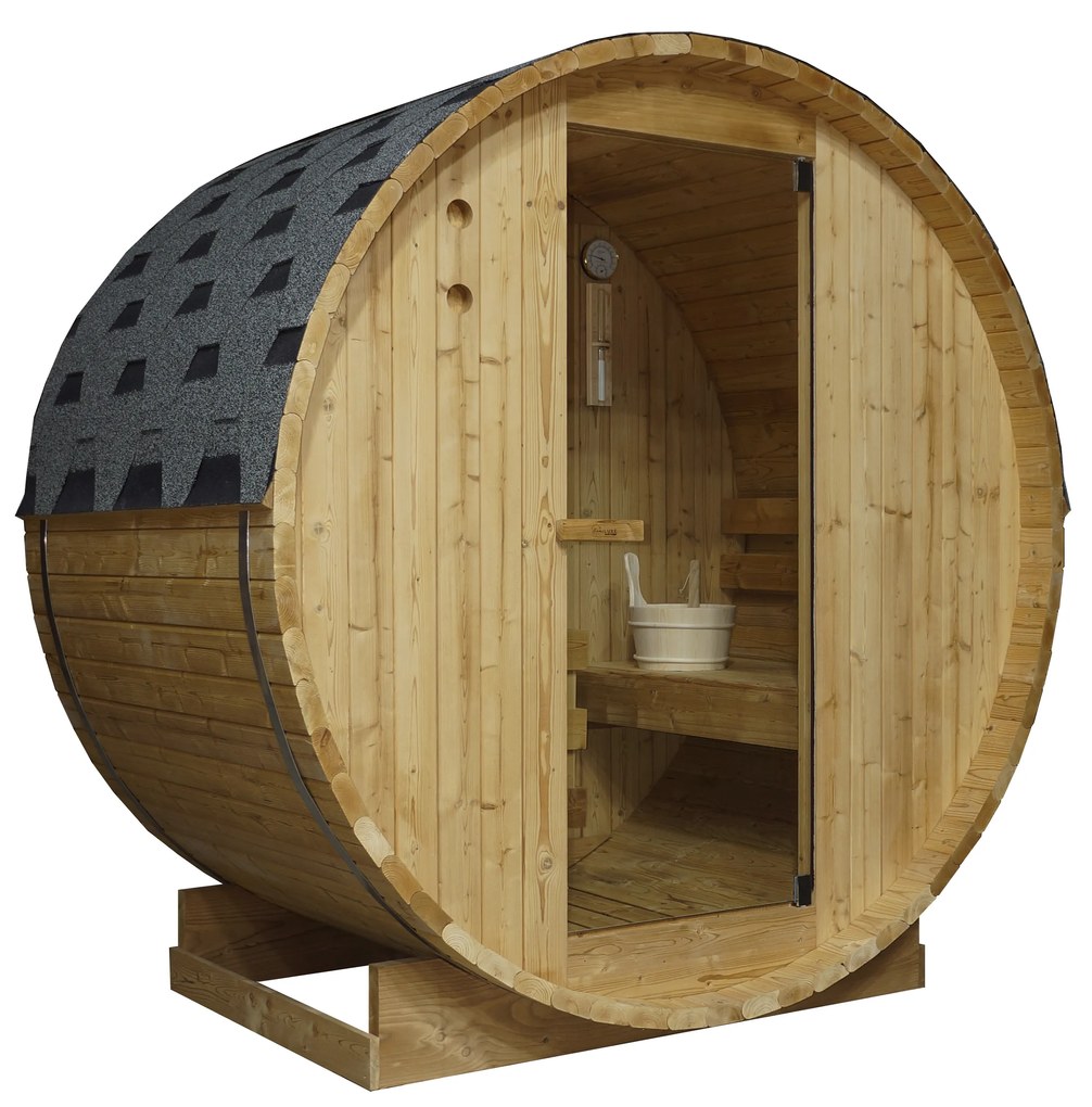 Sanotechnik Sudová fínska vonkajšia sauna TROMSÖ M pre 2 osoby 189x120x191,5cm