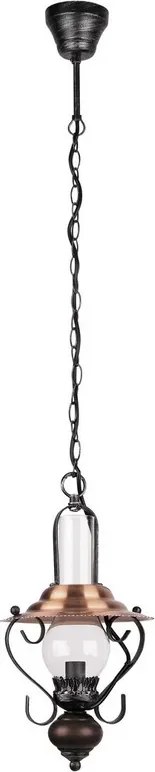 Rabalux ENNAI závesný lampáš max. 1x40W | E14 | IP20 - tmavé drevo, čierna