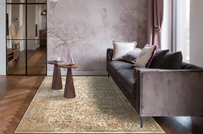 Koberec SOHO 477.04.LA113 OSTA naturálny béžový / hnedý