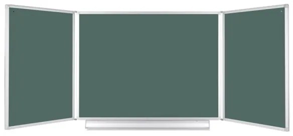 Roztváracia zelená tabuľa pre popis kriedou, keramická / magnetická, 2400 x 900 mm