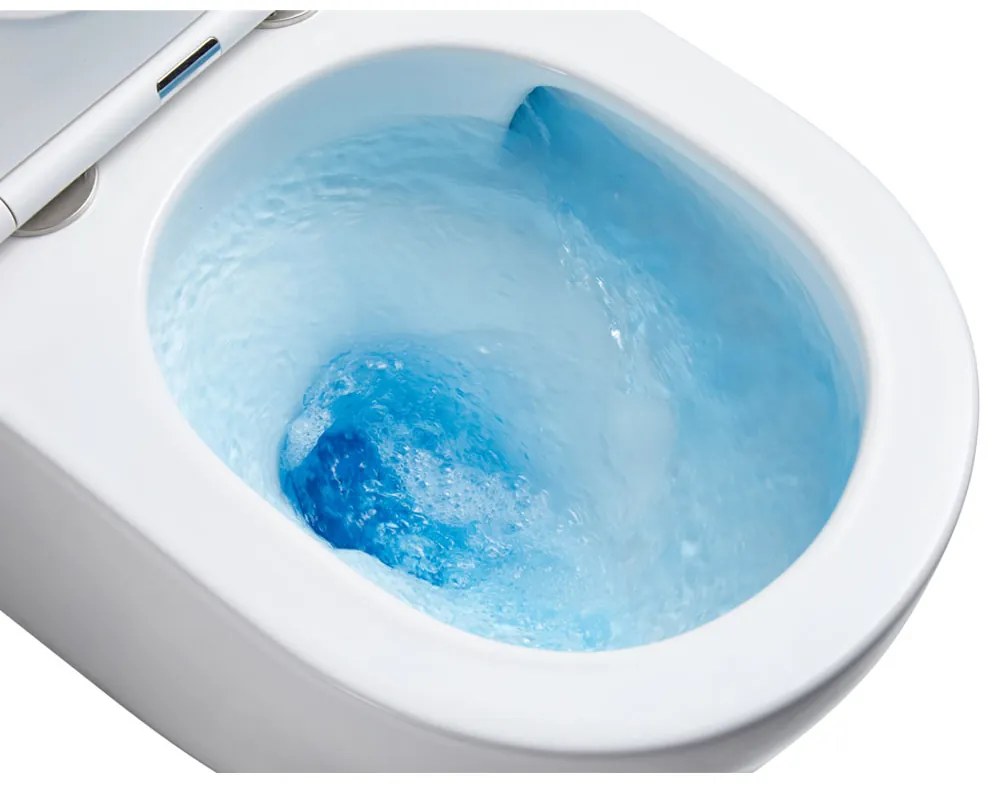 Mereo Mereo, WC závesné kapotované, Smart Flush RIMLESS, 495x360x370, keramické, vr. sedátka CSS115SN, MER-VSD82T2