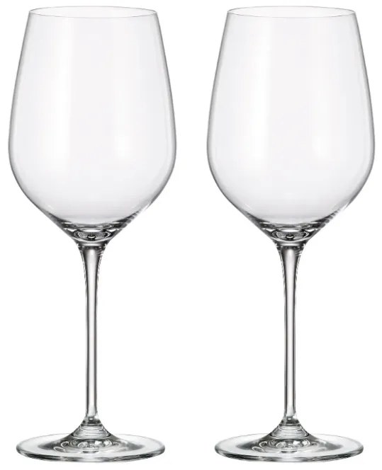 Dekorant Svadobné poháre na biele víno ZAMILOVANÍ NOVOMANŽELIA 480 ml 2KS