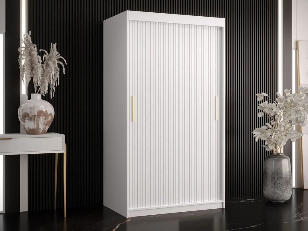Šatníková skriňa Towiro Slim 1 100, Farby: čierna