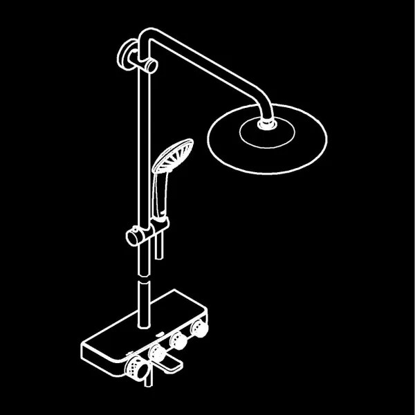 GROHE 26510000 - Sprchový systém EUPHORIA SMARTCONTROL 450 mm, lesklý chróm