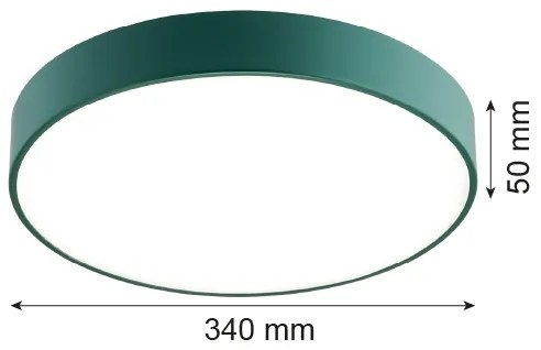 Argon 8335 - LED Stropné svietidlo TIAMO LED/22W/230V 4000K zelená