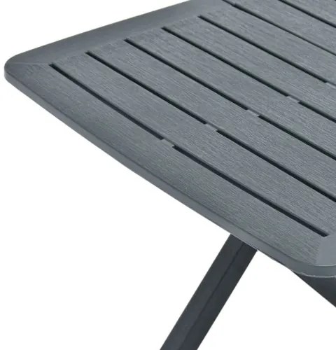 vidaXL Skladací záhradný stôl zelený 79x72x70 cm plastový-