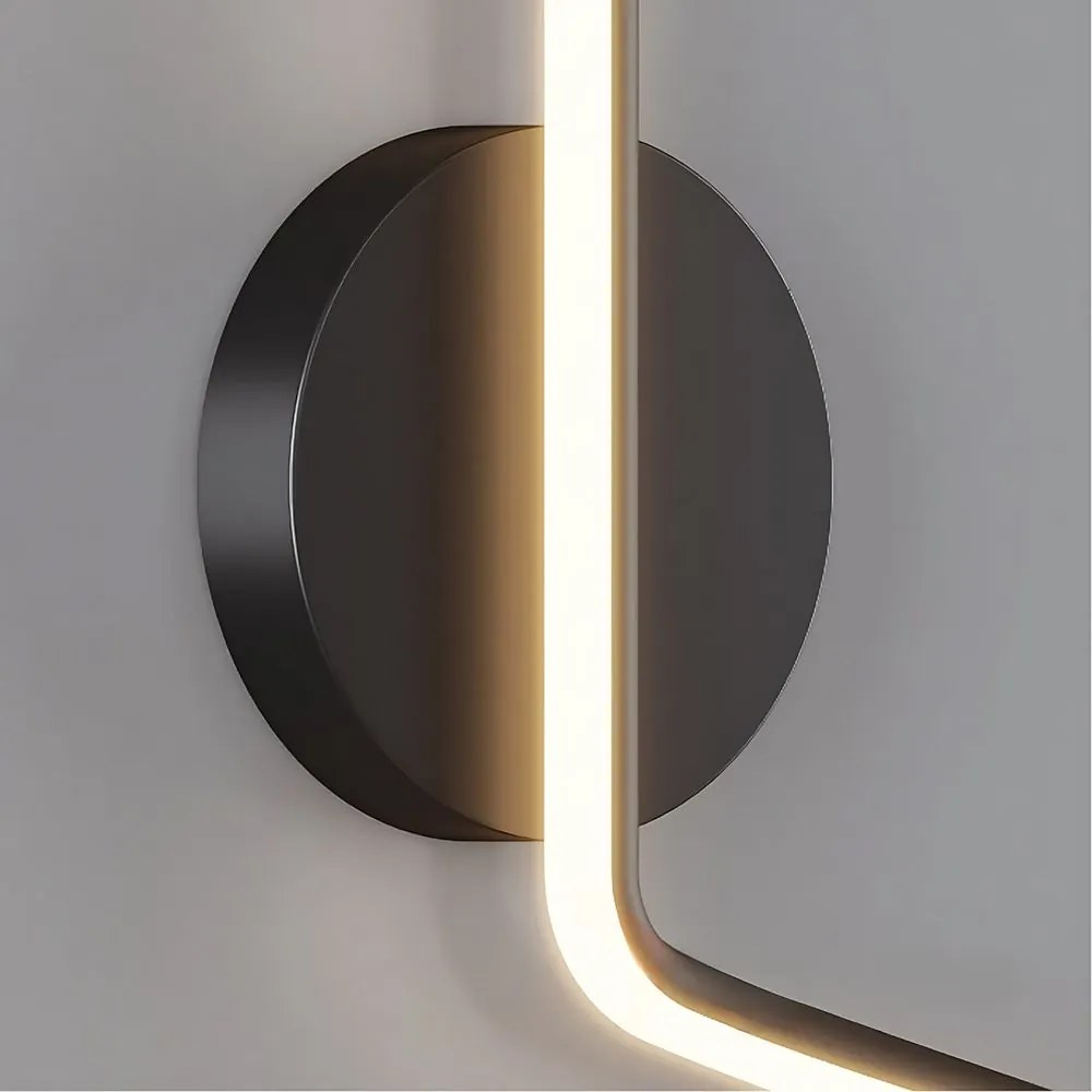 Toolight Toolight, LED nástenné svietidlo 26W, 3000K, LHJ061-W, čierna, OSW-50053