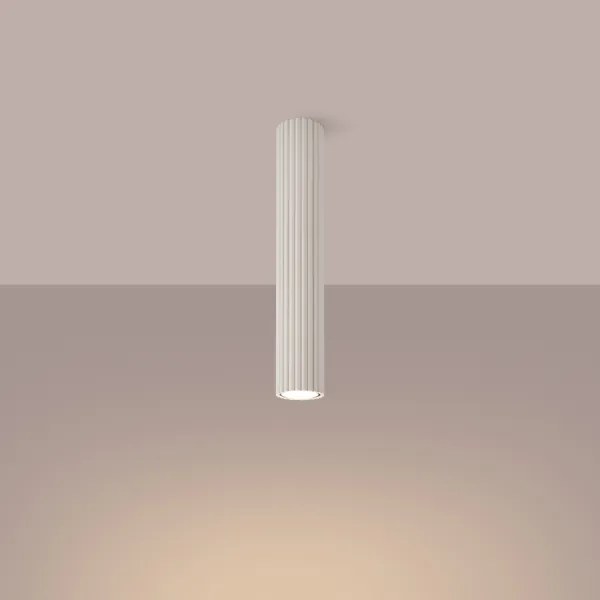 Sollux SL.1590 - Bodové svietidlo KARBON 1xGU10/10W/230V 40 cm krémová