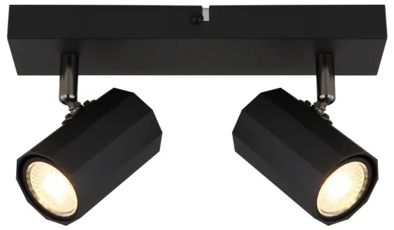 Globo 57918-2B - Bodové svietidlo JAMES 2xGU10/25W/230V čierna
