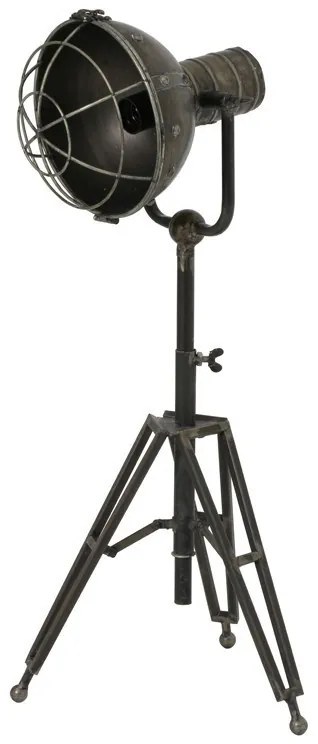 Stolová lampa Ryan so striebornou antik patinou - 35*30*62-93 cm / 40W/E27