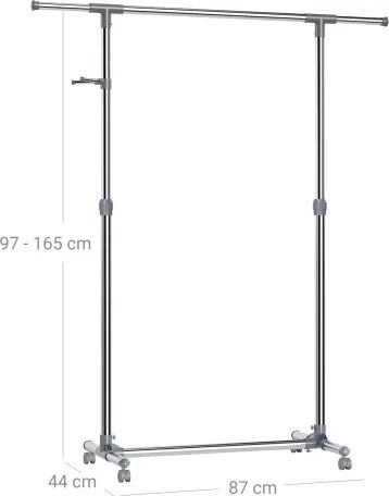 Vešiakový stojan na kolieskach LLR01G