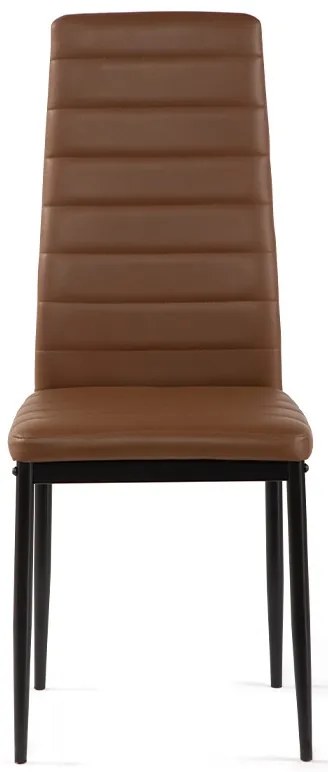 Noela Jedálenská stolička z umelej kože TINO hnedá