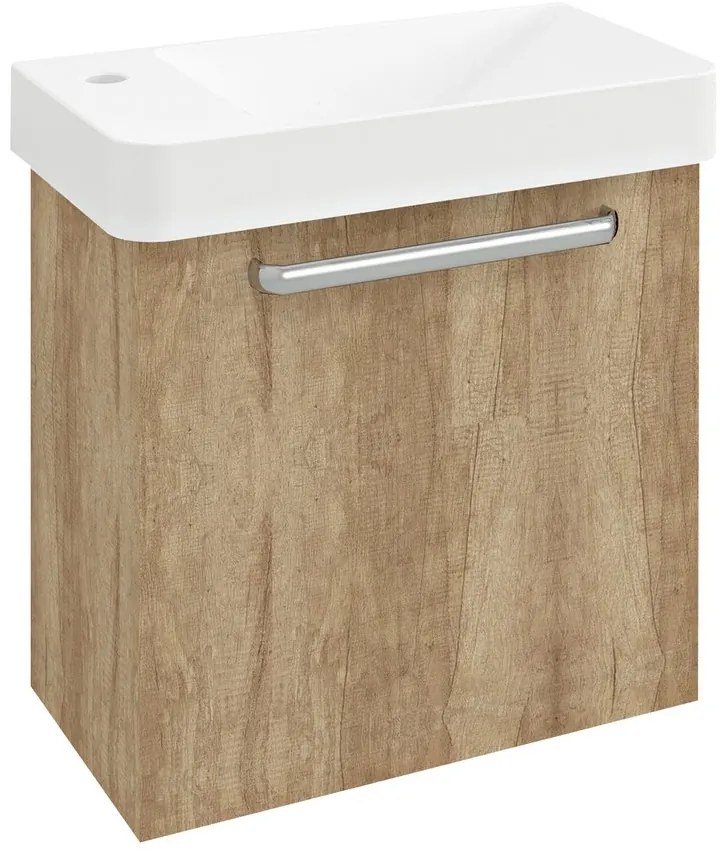 Sapho Sapho, LATUS VIII umývadlová skrinka 51x50x28cm, dub Alabama, LT080-2222