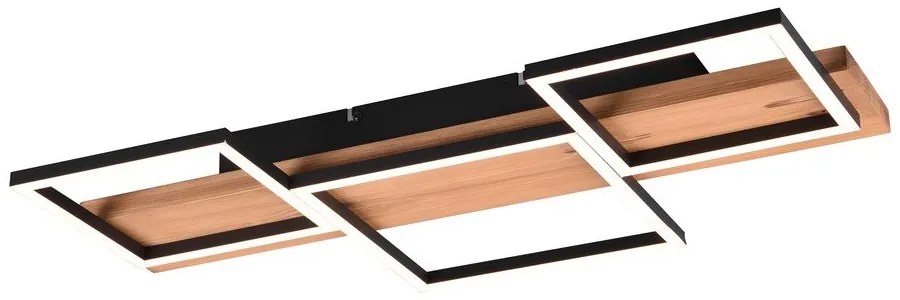 LED stmievateľné stropné svietidlo v čierno-prírodnej farbe 34x65 cm Harper – Trio