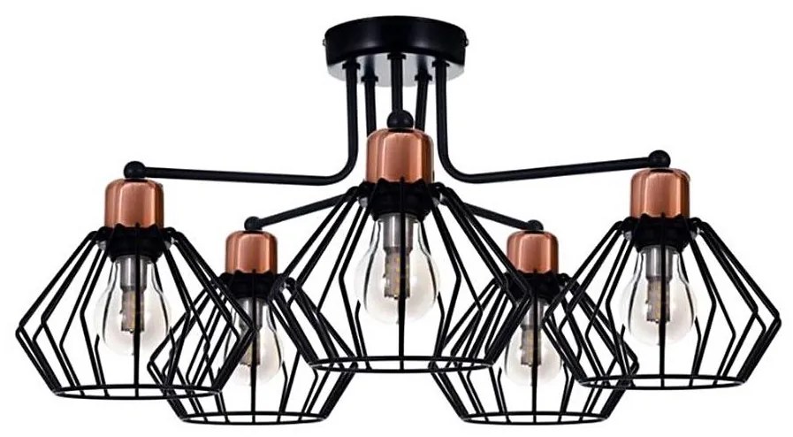 Prisadený luster PORTO 5xE27/40W/230V