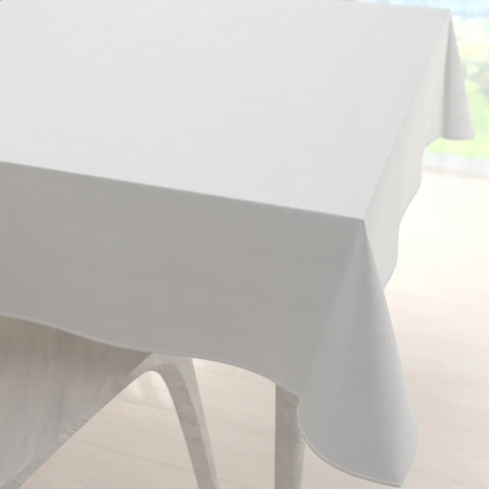 Biante Štvorcový bavlnený keprový obrus KEP-001 Biely 140x140 cm