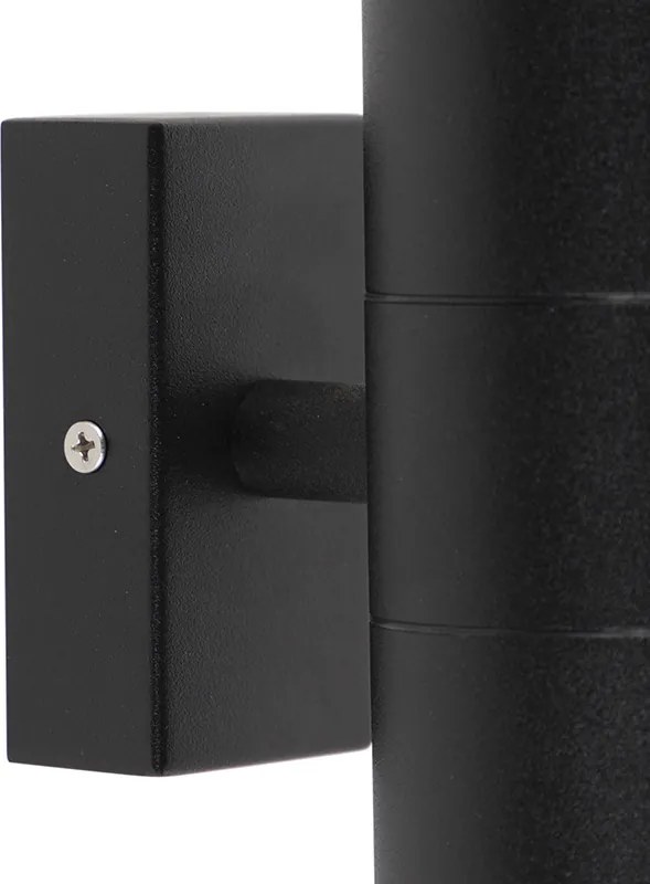 Inteligentné vonkajšie nástenné svietidlo čierne IP44 vrátane 2 WiFi GU10 - Duo