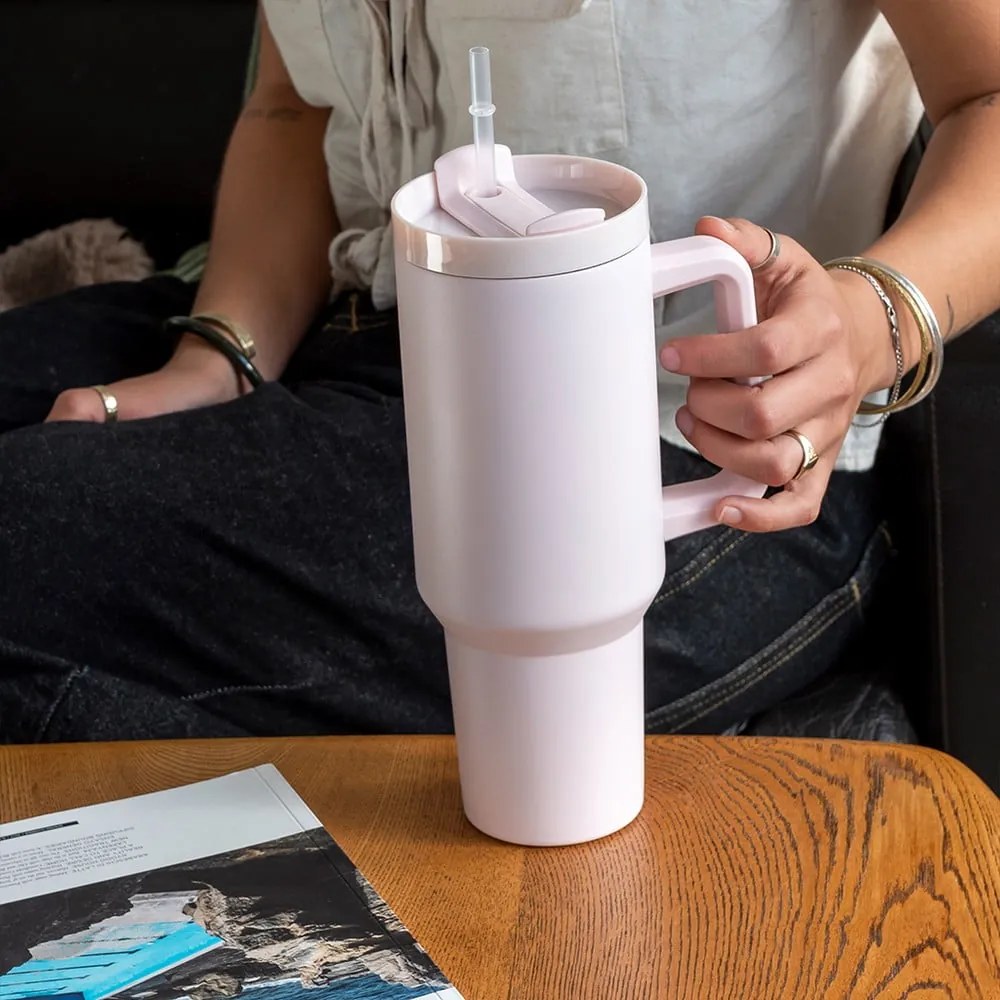 Svetloružová termoska 1,2 l – Rex London