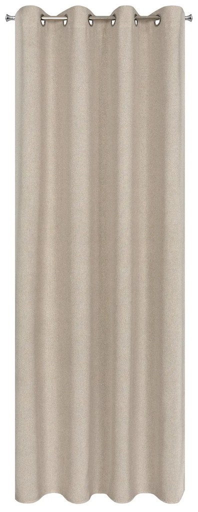 ZÁVES NA KRÚŽKOCH LIDIA 140X250 CM BÉŽOVÁ