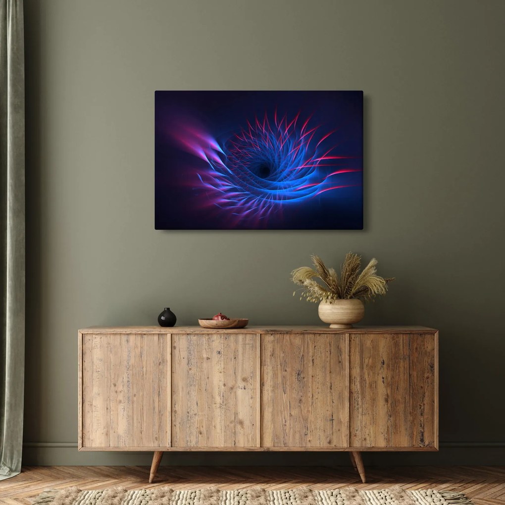 Obraz - abstrakcia kvetu (90x60 cm)