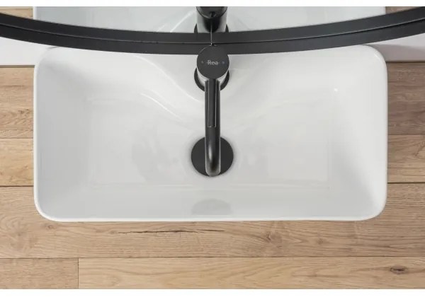 REA-U0699 - Umývadlo na dosku MERY 25x50,5 cm keramika/lesklá biela