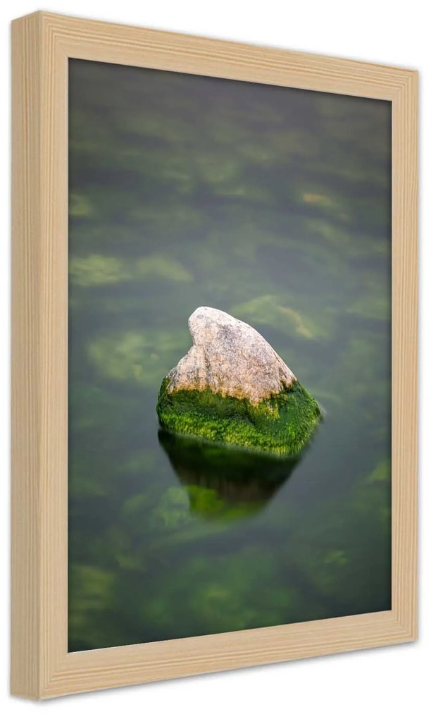 Gario Plagát Kameň vo vode Farba rámu: Bez rámu, Rozmery: 30 x 45 cm