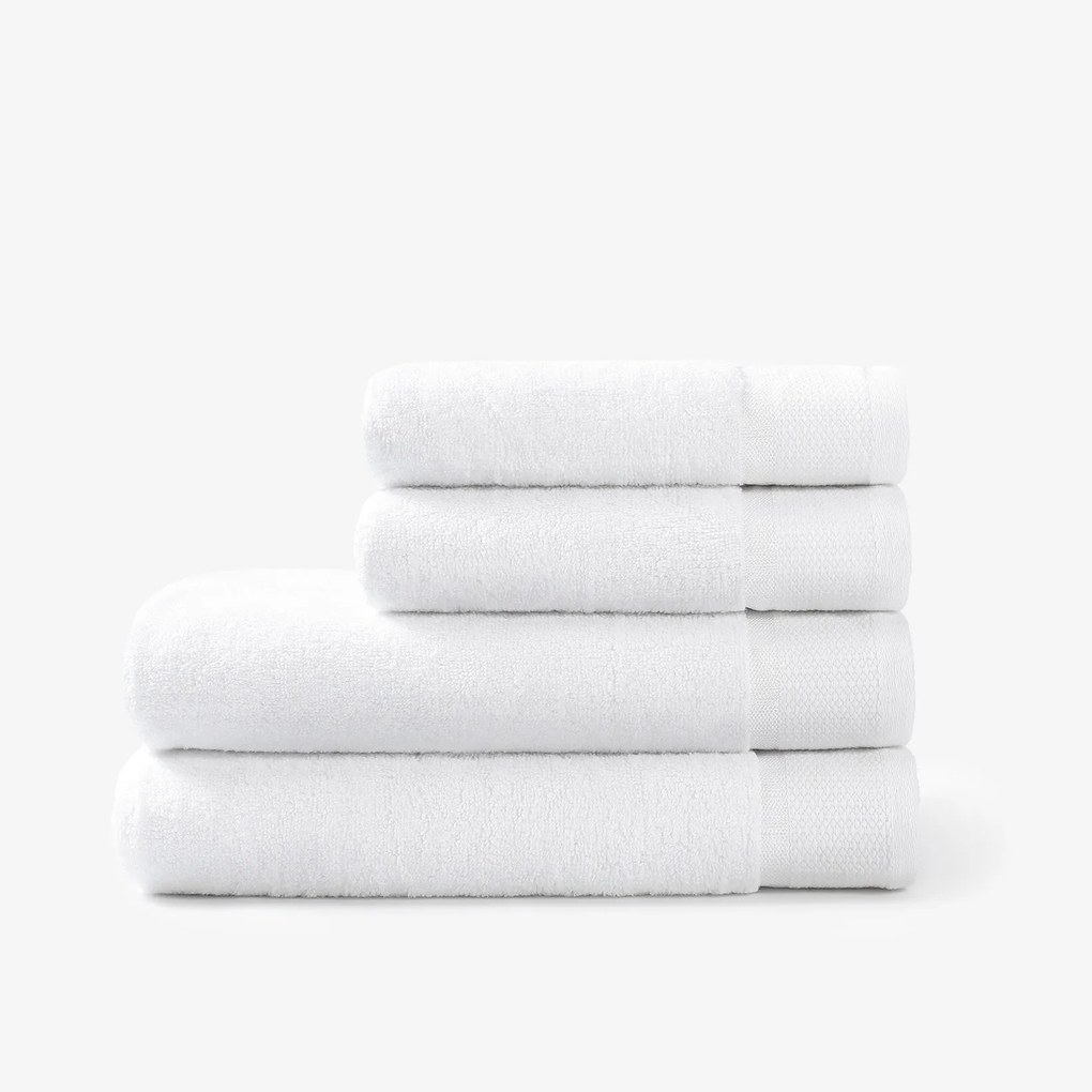 Goldea bavlnený froté uterák / osuška soft - biely 70 x 140 cm