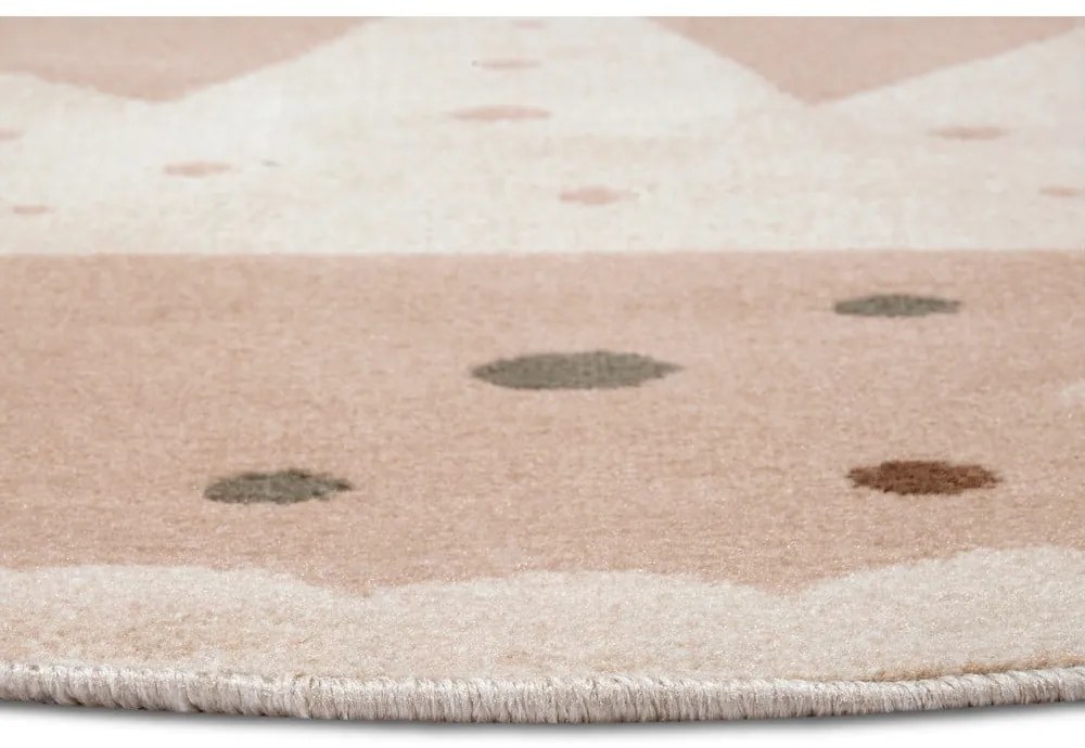Béžový detský koberec ø 100 cm Crown – Hanse Home