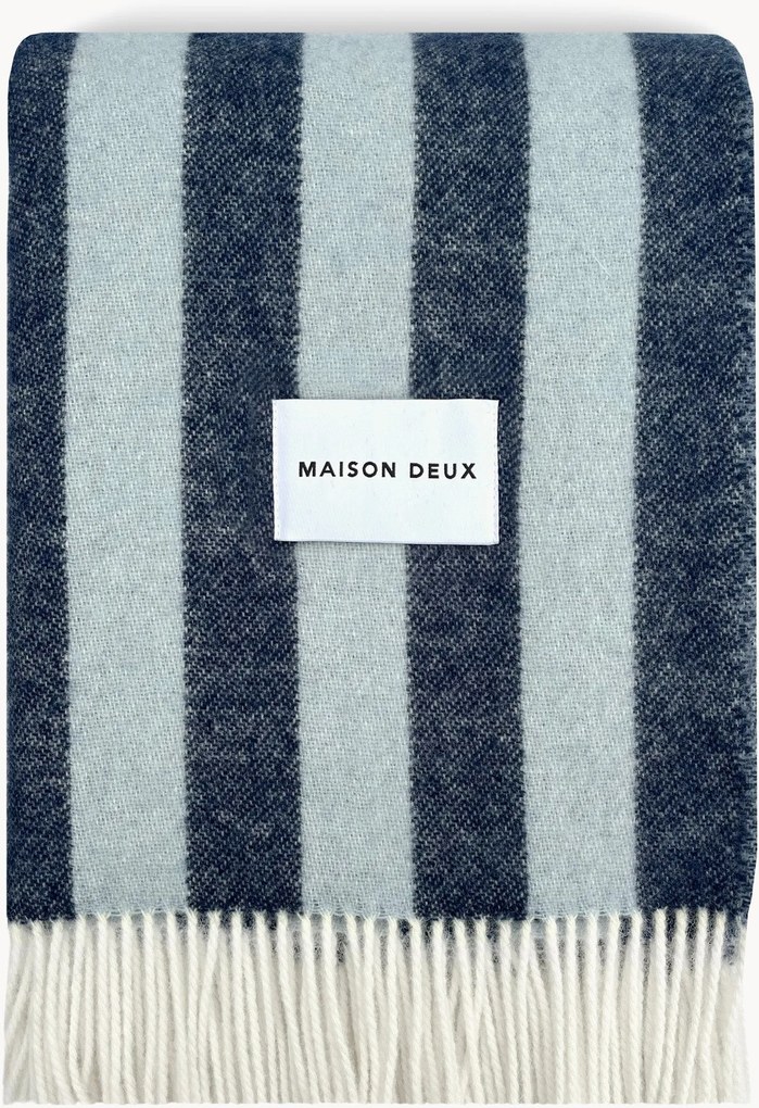 Pruhovaná vlnená deka Candy Wrap