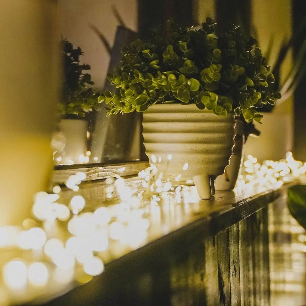 DECOLED LED světelný řetěz, 3 m, teple bílá, 600 diod