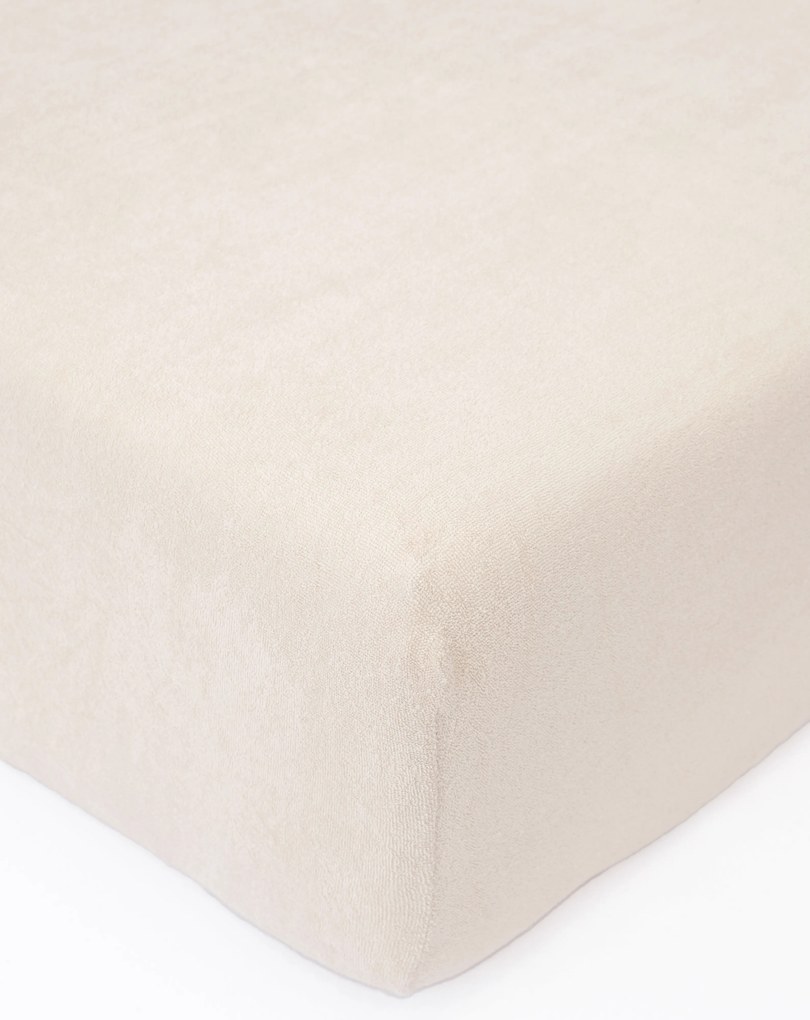 Froté plachta do postieľky 60 × 120 cm - prírodná