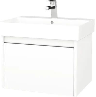 Kúpeľňová skrinka s umývadlom Dřevojas Bono 56x39 cm biela umývadlo Glance 277413