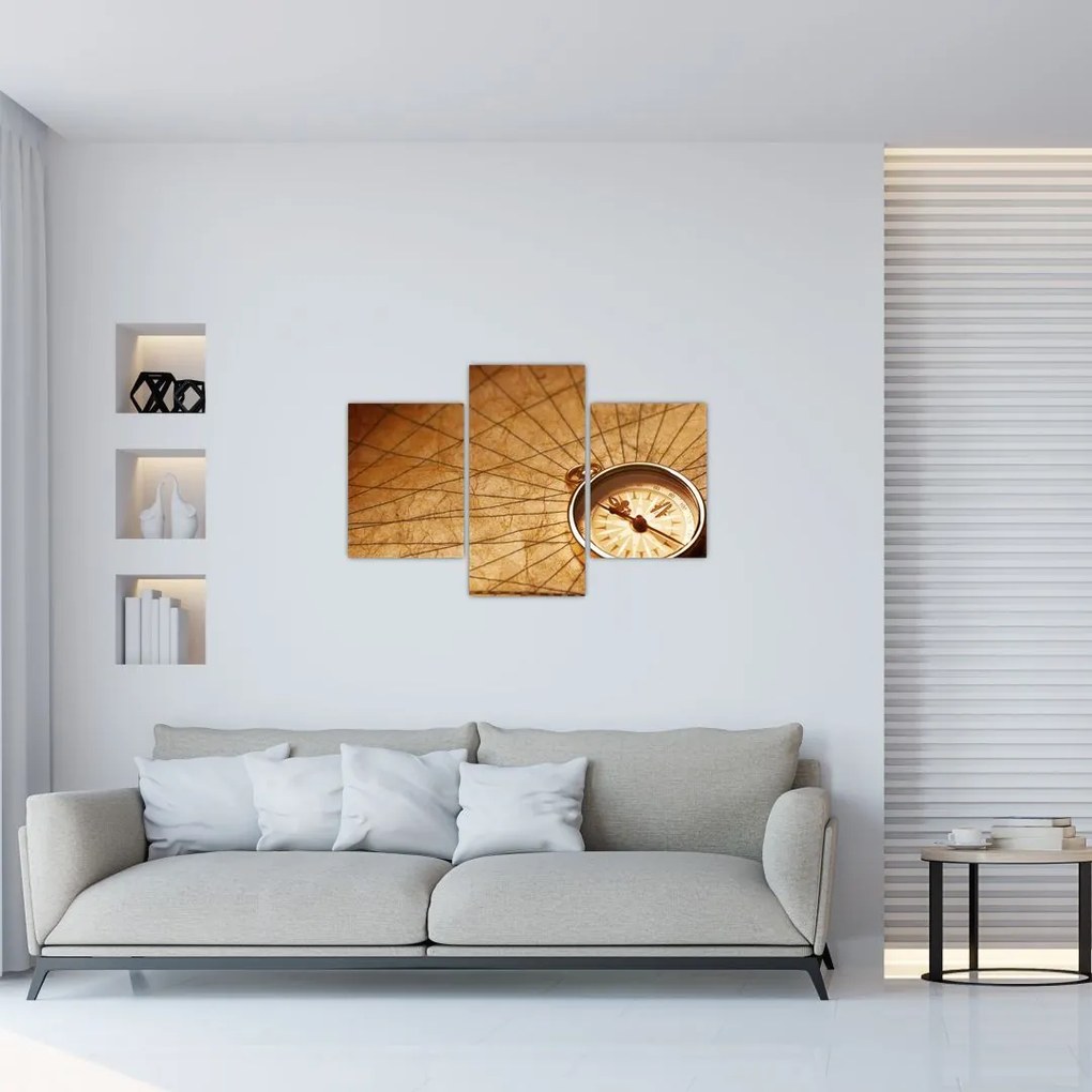 Obraz - Kompas (90x60 cm)